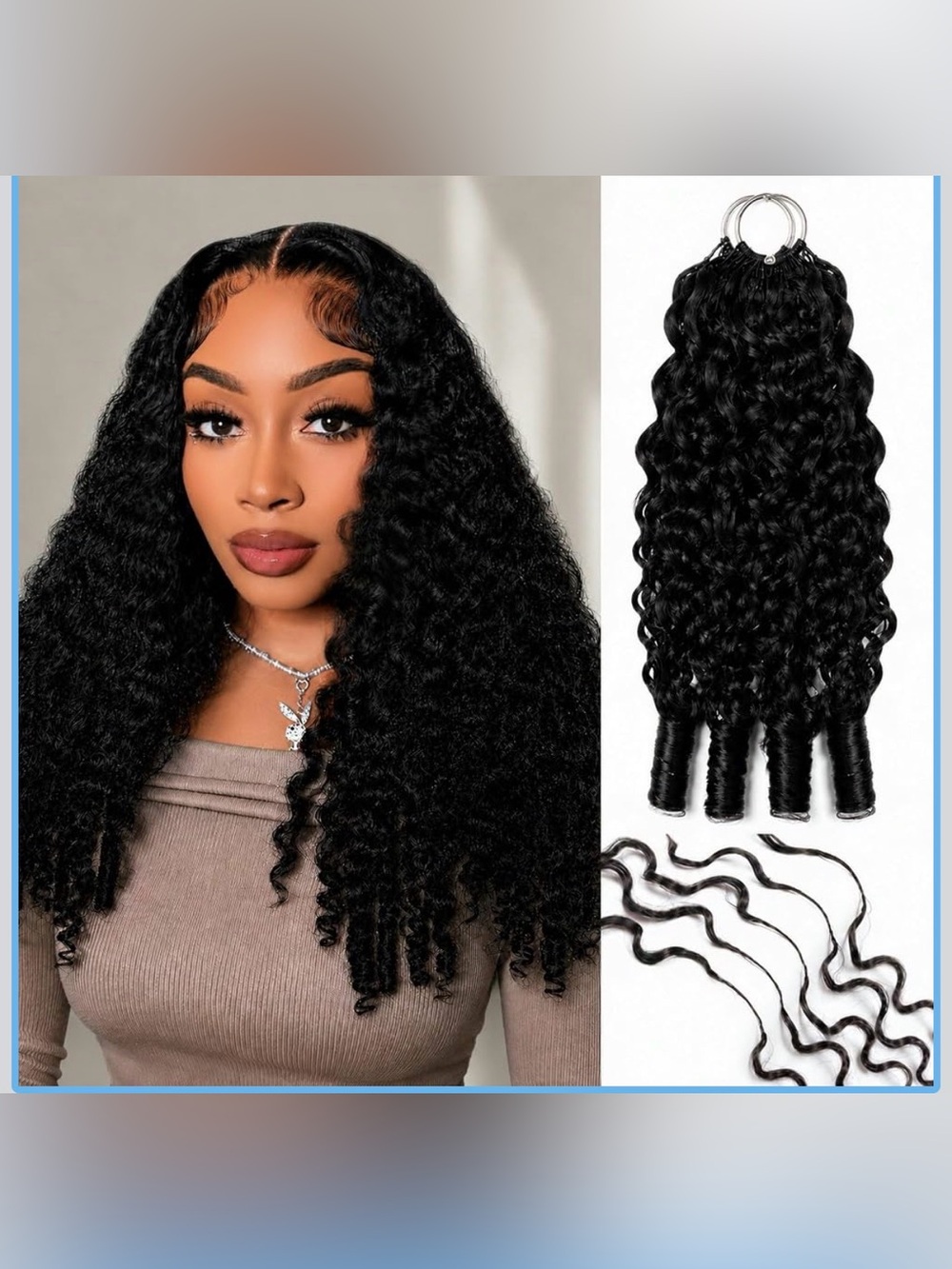Miracle Knots Crochet Human Hair 20in 55g Burmese Curly Crochet Human Hair
Pre-S